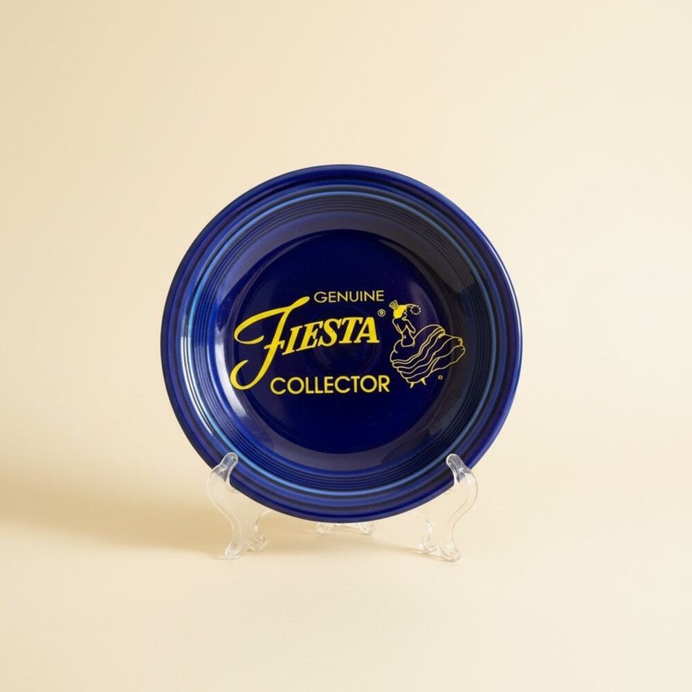 Vintage 1996 Fiesta 60th Anniversary Collector Plate-Cobalt Blue-Homer Laughlin